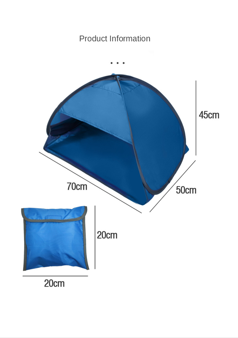 Cheap Goat Tents Beach Tent Pop Up Automatically Open Tent Family Ultra Light Folding Tent Travel Fish Camping UV Protection Full Shade Single Tents 